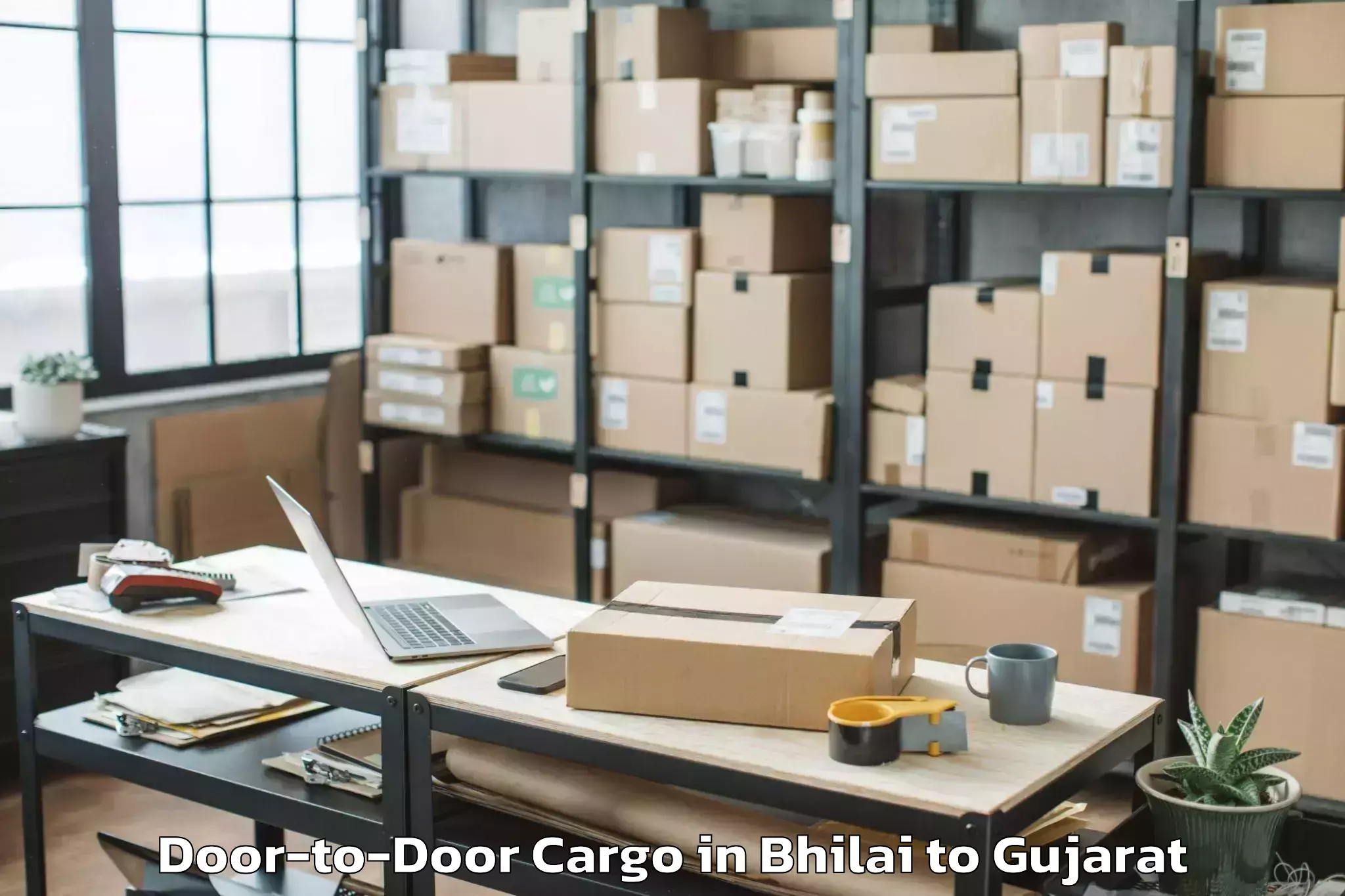 Efficient Bhilai to Wankaner Door To Door Cargo